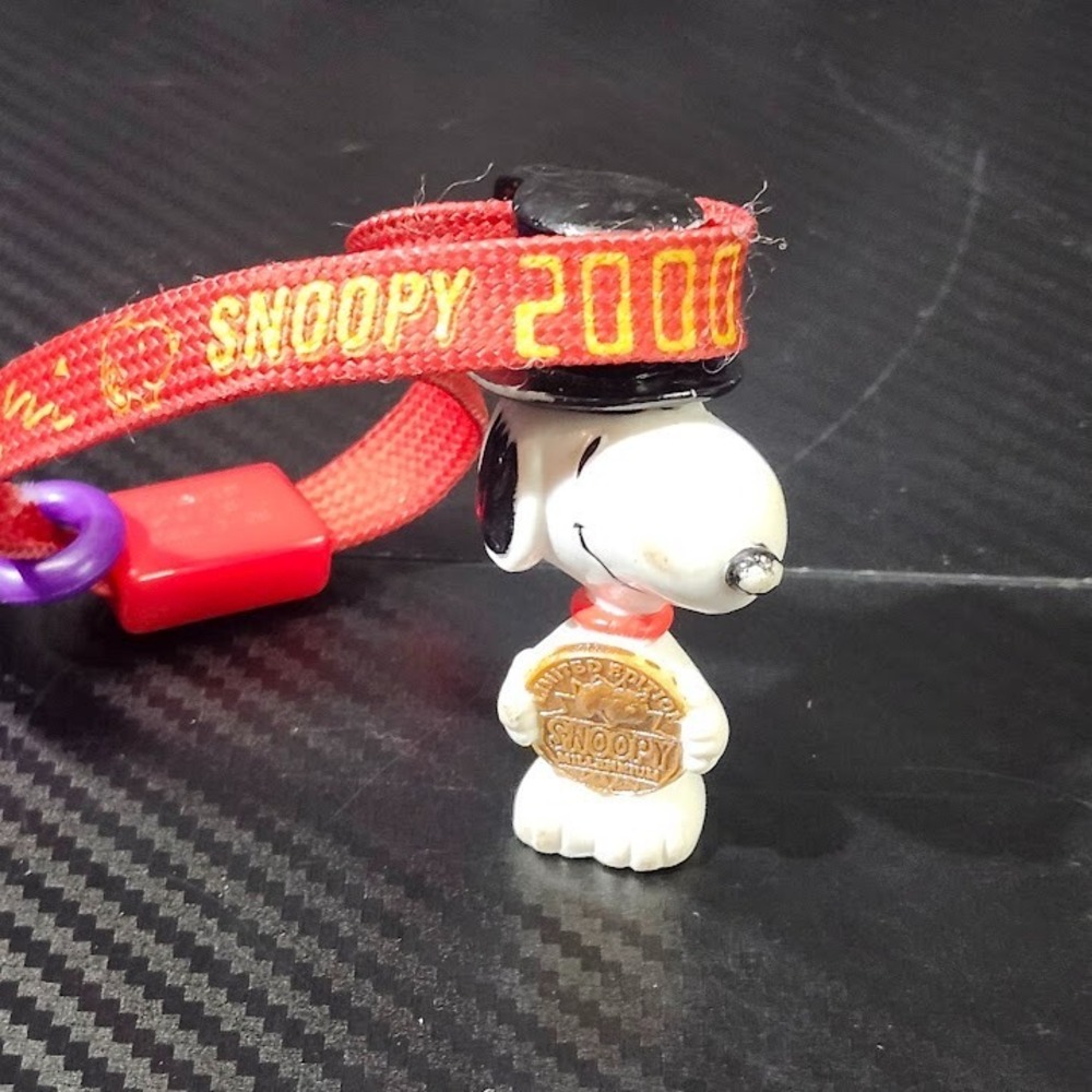 Vintage 2000 Wendy's Snoopy Millennium Celebration Limited Edition Toy Keychain
